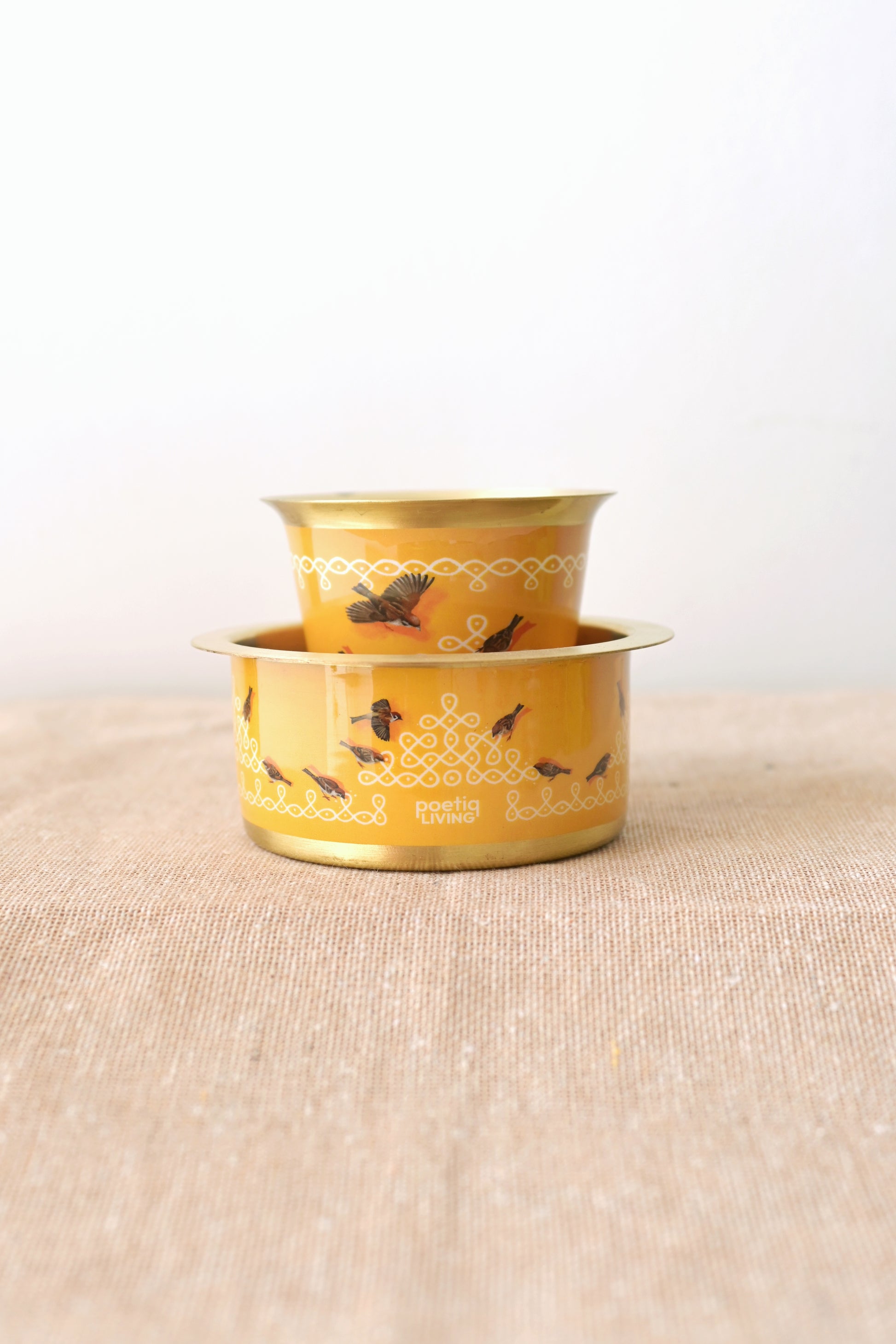 Kolam mornings with feathered guests