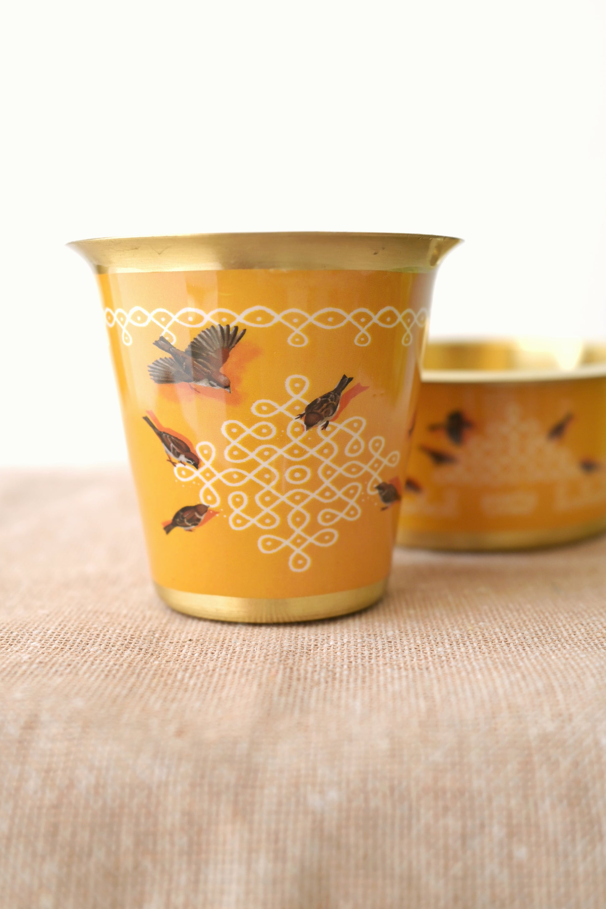 Kolam mornings with feathered guests