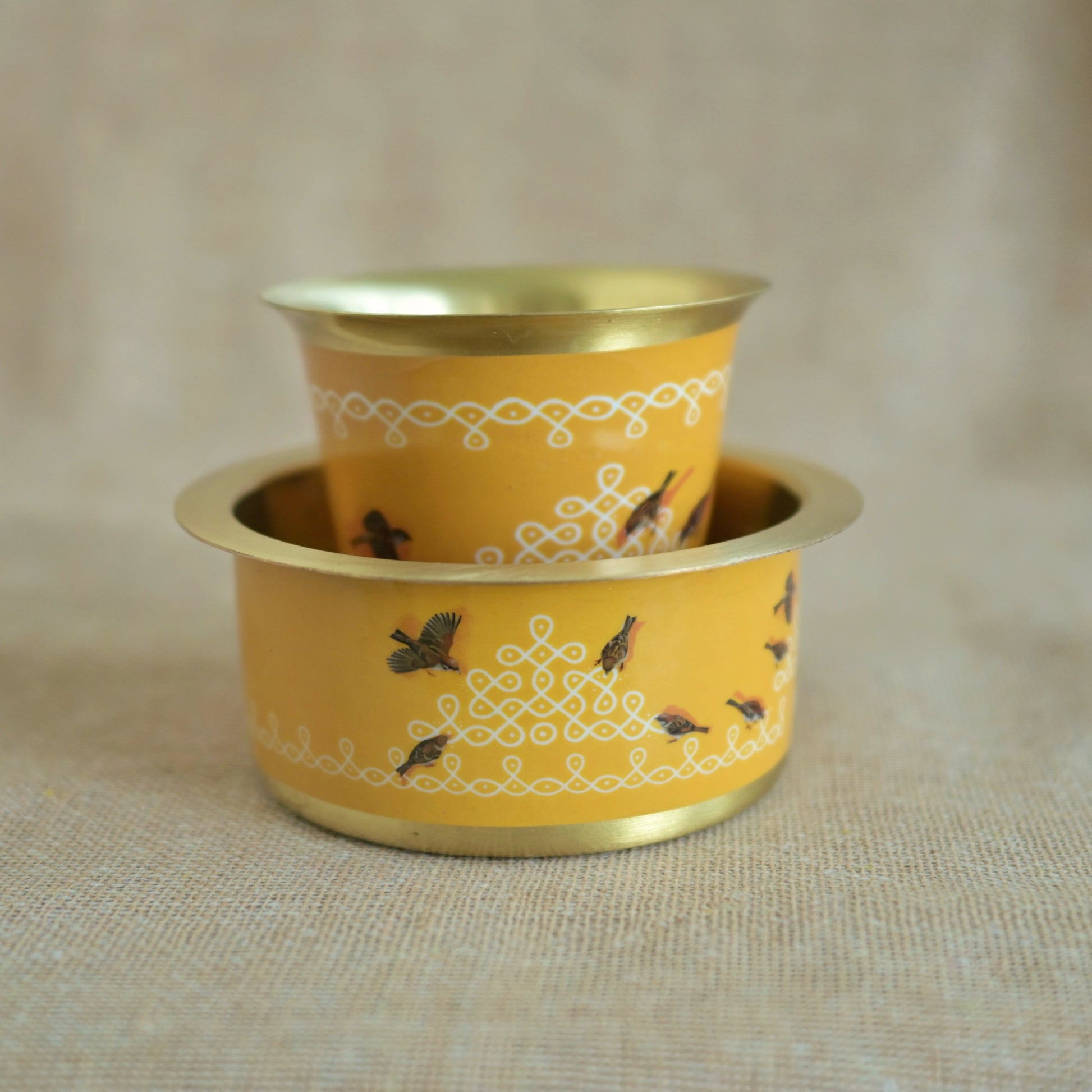 Kolam mornings with feathered guests