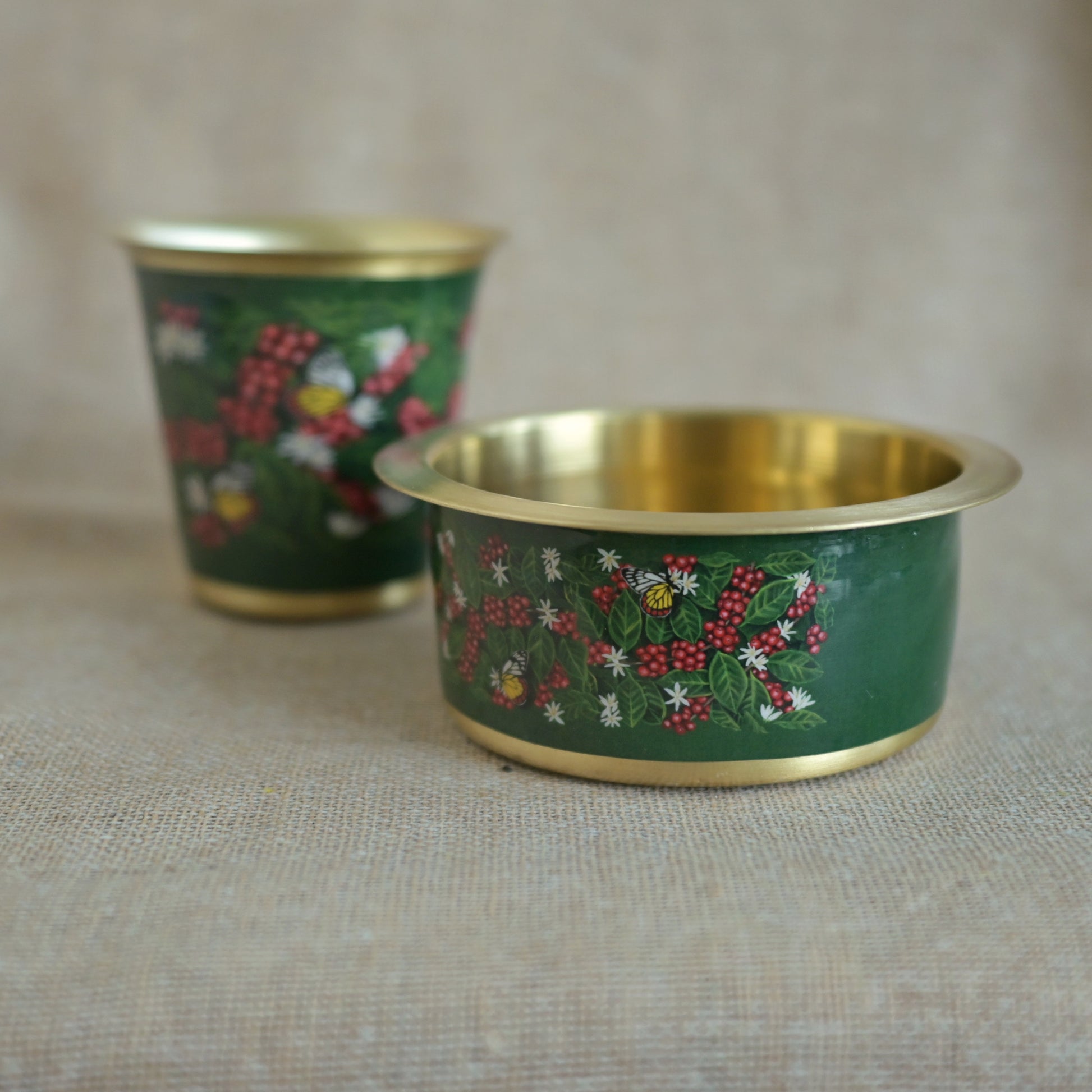 Butterflies dance on coffee blossoms