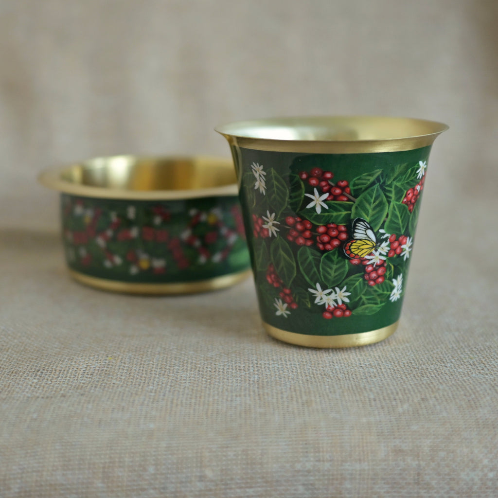 Butterflies dance on coffee blossoms