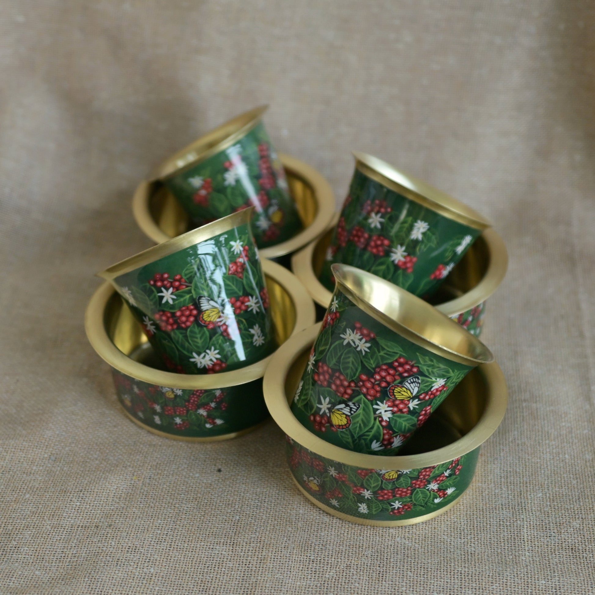 Butterflies dance on coffee blossoms