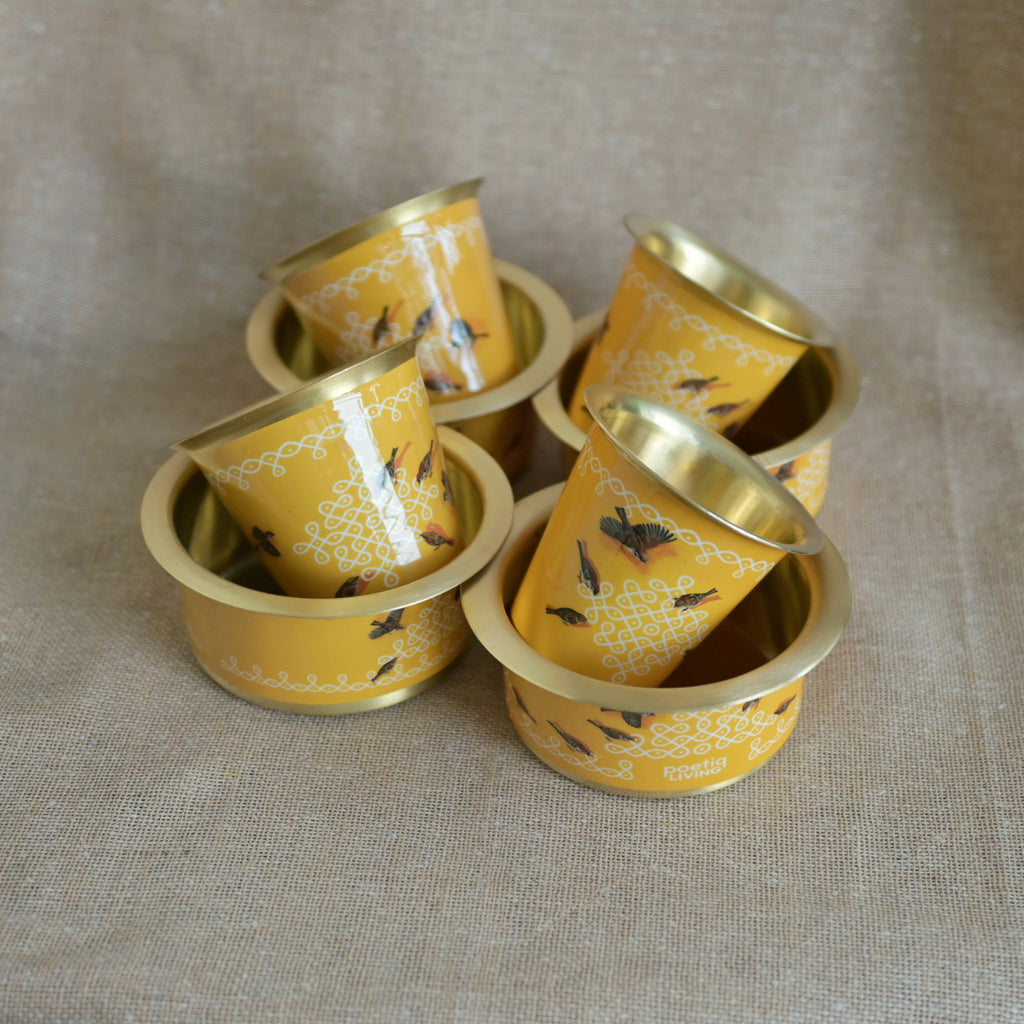 Kolam mornings with feathered guests